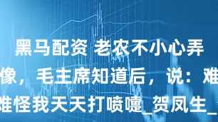 黑马配资 老农不小心弄破毛主席画像，毛主席知道后，说：难怪我天天打喷嚏_贺凤生_贺晓秋_运动